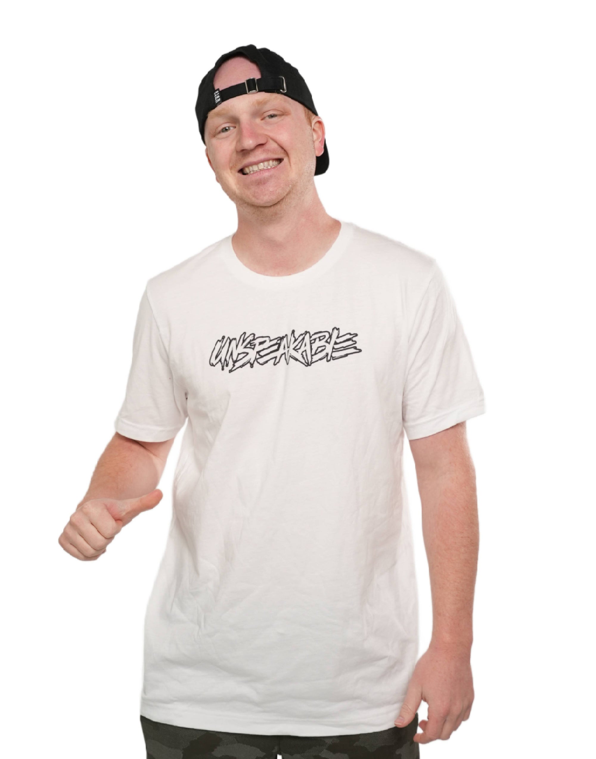 WHITE UNSPEAKABLE OUTLINE T-SHIRT