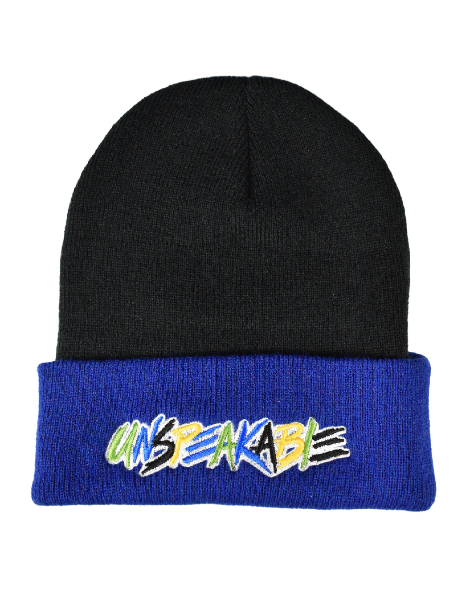 BLACK & BLUE BEANIE