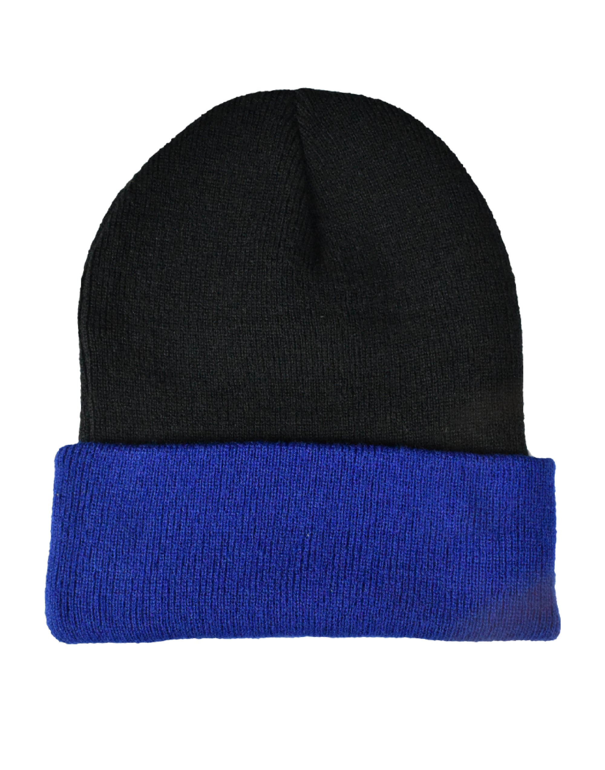 BLACK & BLUE BEANIE